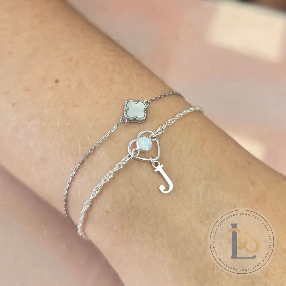 Sterling Silver Heart Connector