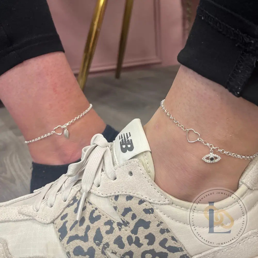 Sterling Silver Heart Connector