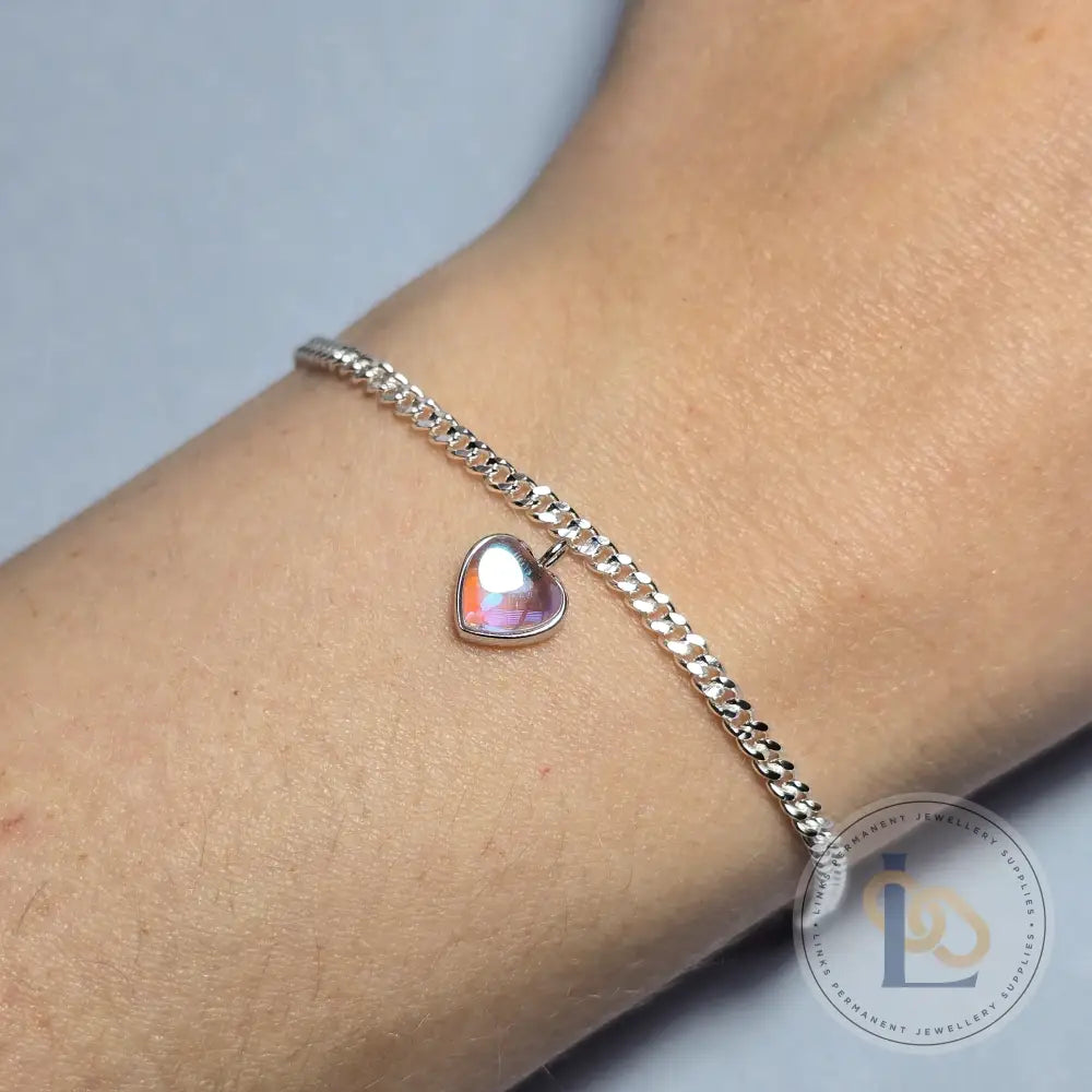 Heart Moonstone Pendant Charm