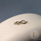Luxury 9K Solid Gold Infinity Connector Charm