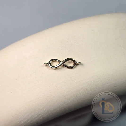 Luxury 9K Solid Gold Infinity Connector Charm