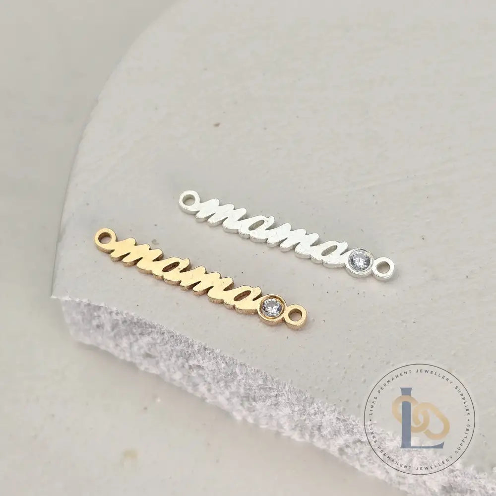 Mama Crystal Connector -14k Gold Filled / 925 Sterling Silver