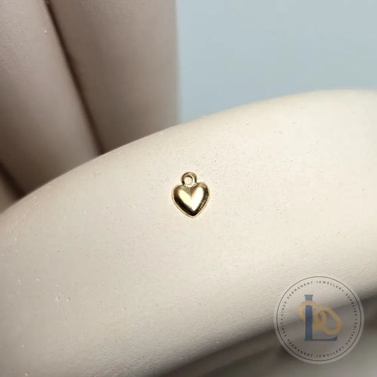 Mini 14k Gold Filled Heart Charm - Links Permanent Jewellery Supplies