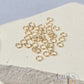 925 Sterling Silver & 14k Gold Filled Jump Rings 3mm (22 & 24 Ga) - 20 pack 14k Gold Filled / 0.5mm wire diameter 24