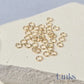 925 Sterling Silver & 14k Gold Filled Jump Rings 3mm (22 & 24 Ga) - 20 pack 14k Gold Filled / 0.5mm wire diameter 24