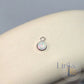 4Mm White Opal Pendant Charm Sterling Silver
