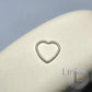 Sterling Silver Heart Connector