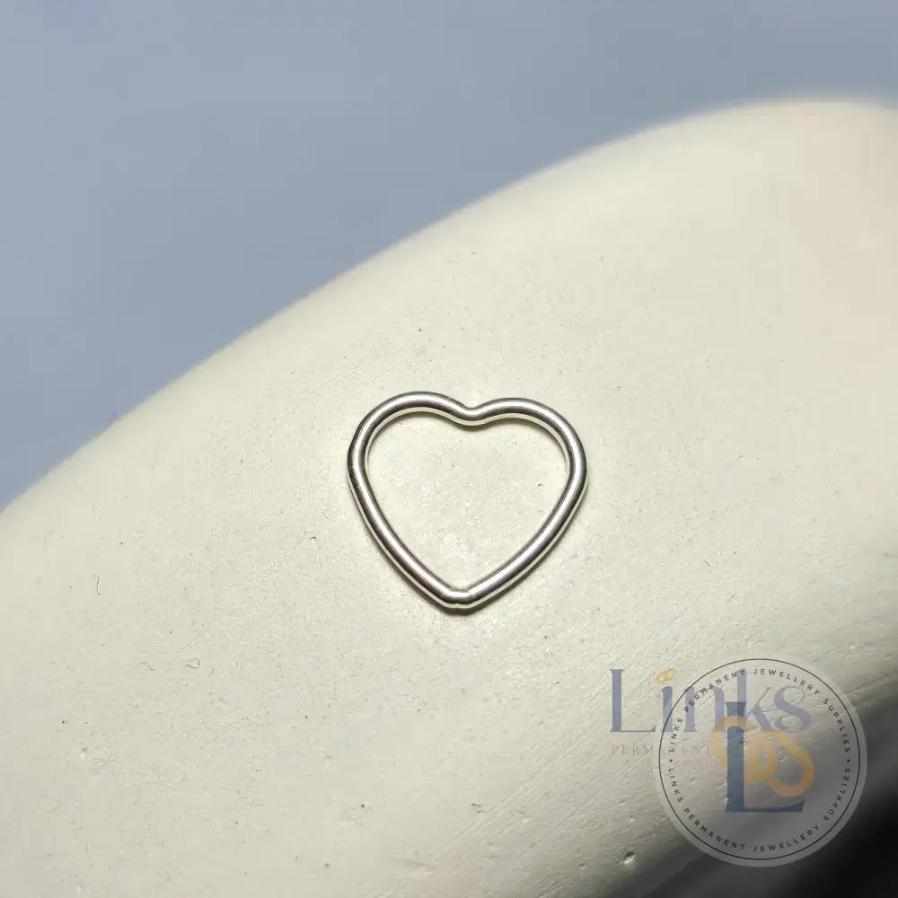 Sterling Silver Heart Connector