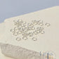 925 Sterling Silver & 14k Gold Filled Jump Rings 3mm (22 & 24 Ga) - 20 pack 925 Sterling Silver / 0.64mm wire diameter