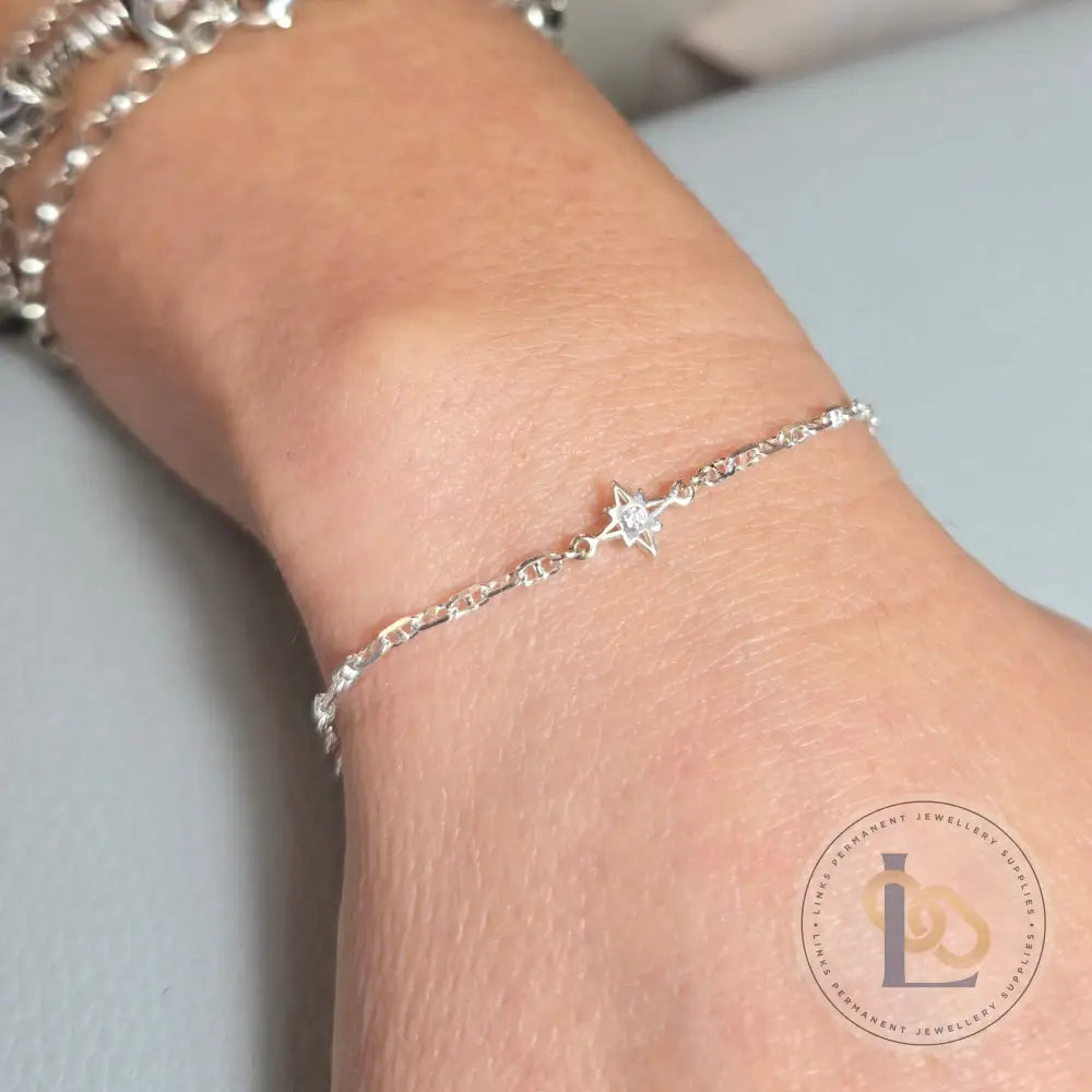 Mini Cubic Zirconia North Star Connector