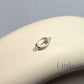Oval Moonstone Connector Charm
