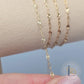 Oval Sunburst & Paperclip Chain - 14k Gold Filled & 925 Sterling Silver