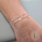 Paw Print Outline Connector Charm