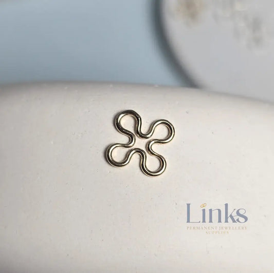 Plain Flower Connector - Links Permanent Jewellery Supplies