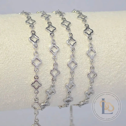 PVD Stainless Steel Clover Chain - Stainless Steel / 1 Meter