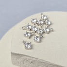 Sterling Silver Round Cubic Zirconia Charm