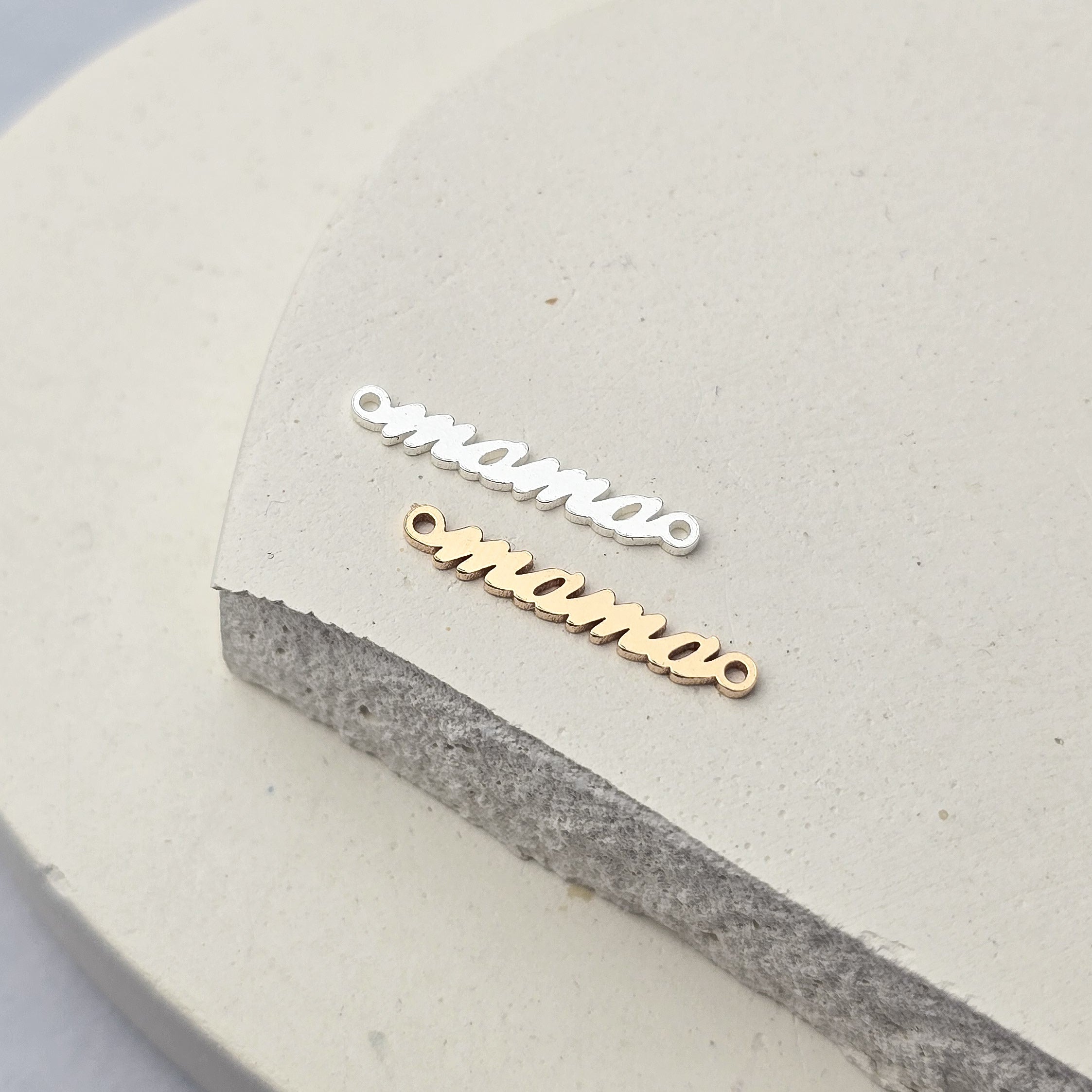 Mama Connector -14k Gold Filled & 925 Sterling Silver