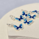 Sterling Silver Blue Butterfly Charm