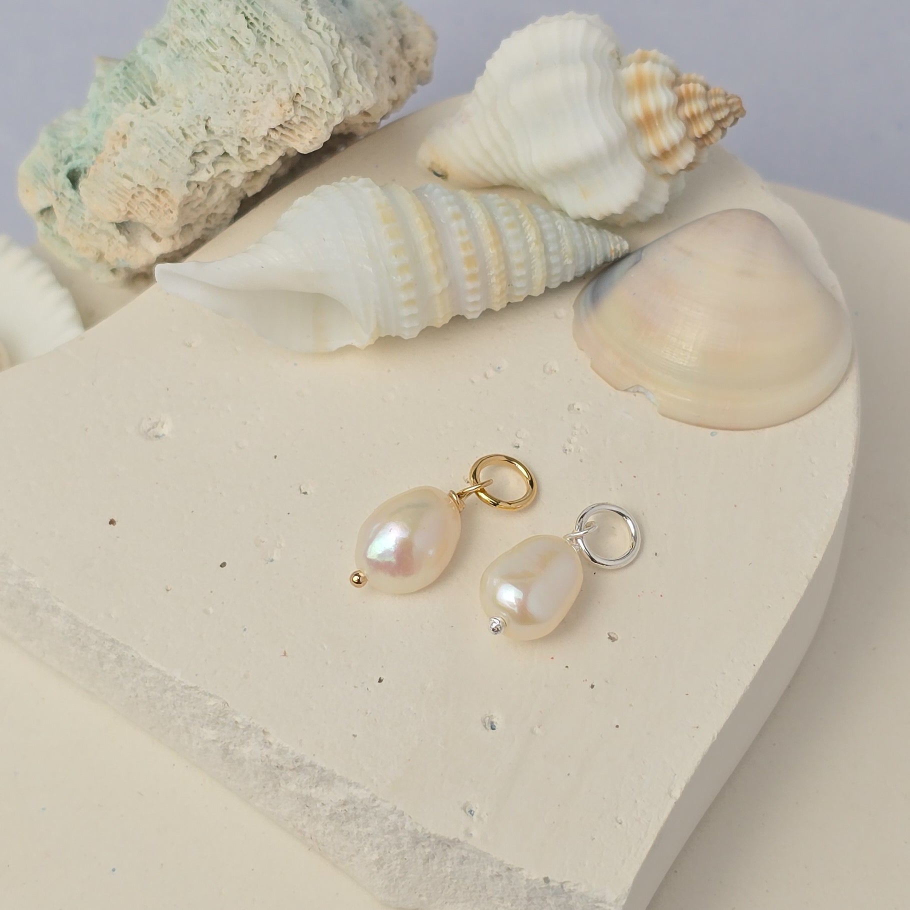 Large Baroque Freshwater Pearl Charm