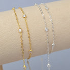 1.7mm Flat Cable Cubic Zirconia Chain