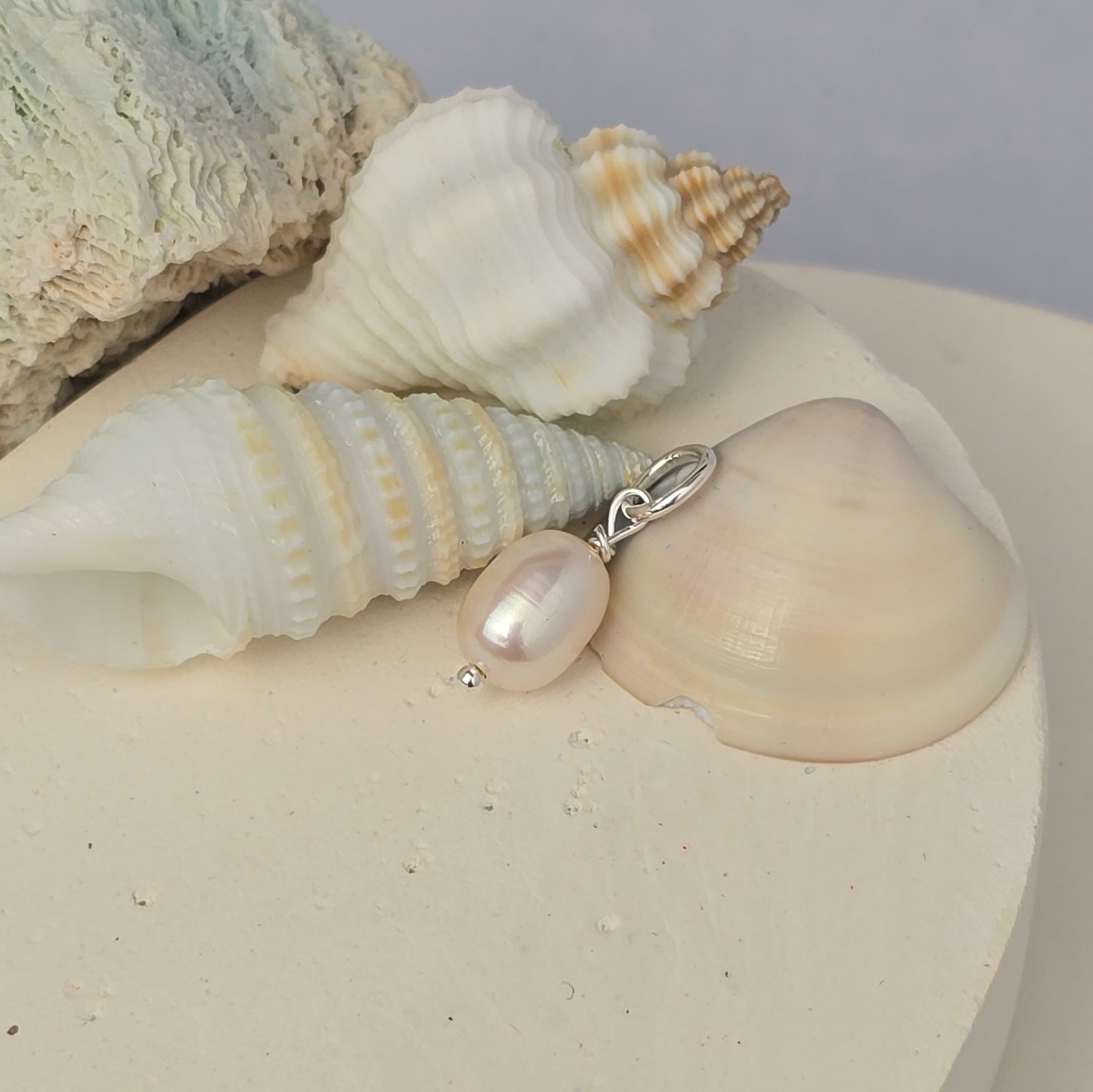Large Baroque Freshwater Pearl Charm