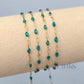 Stained Glass Blue Enamel Sunburst & Paperclip Chain - 14k Gold Filled & 925 Sterling Silver 14k Gold Filled