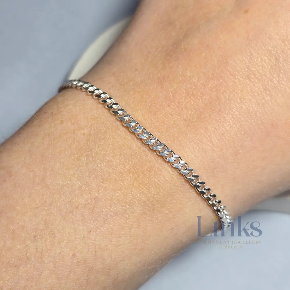 Sterling Silver 3Mm Chunky Curb Chain