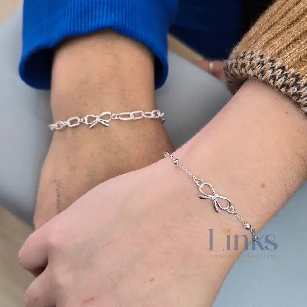 Sterling Silver Bow Connector