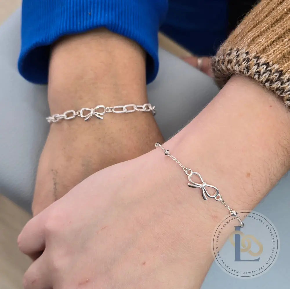 Sterling Silver Bow Connector