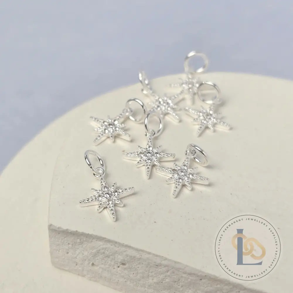 Sterling Silver Celestial Star Charm