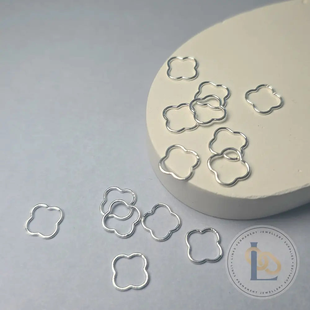 Sterling Silver Clover Connector