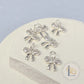 Sterling Silver Crystal Bow Charm