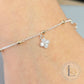 Sterling Silver Crystal Clover Pendant Charm