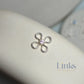 Sterling Silver Crystal Flower Connector Charm - Links Permanent Jewellery Supplies