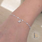 Sterling Silver Cubic Zirconia Dainty Butterfly Charm
