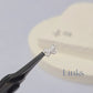 Sterling Silver Cubic Zirconia Dainty Butterfly Connector