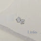 Sterling Silver Cubic Zirconia Dainty Butterfly Connector