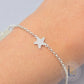 Sterling Silver Cubic Zirconia Starfish Connector