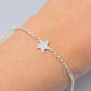 Sterling Silver Cubic Zirconia Starfish Connector