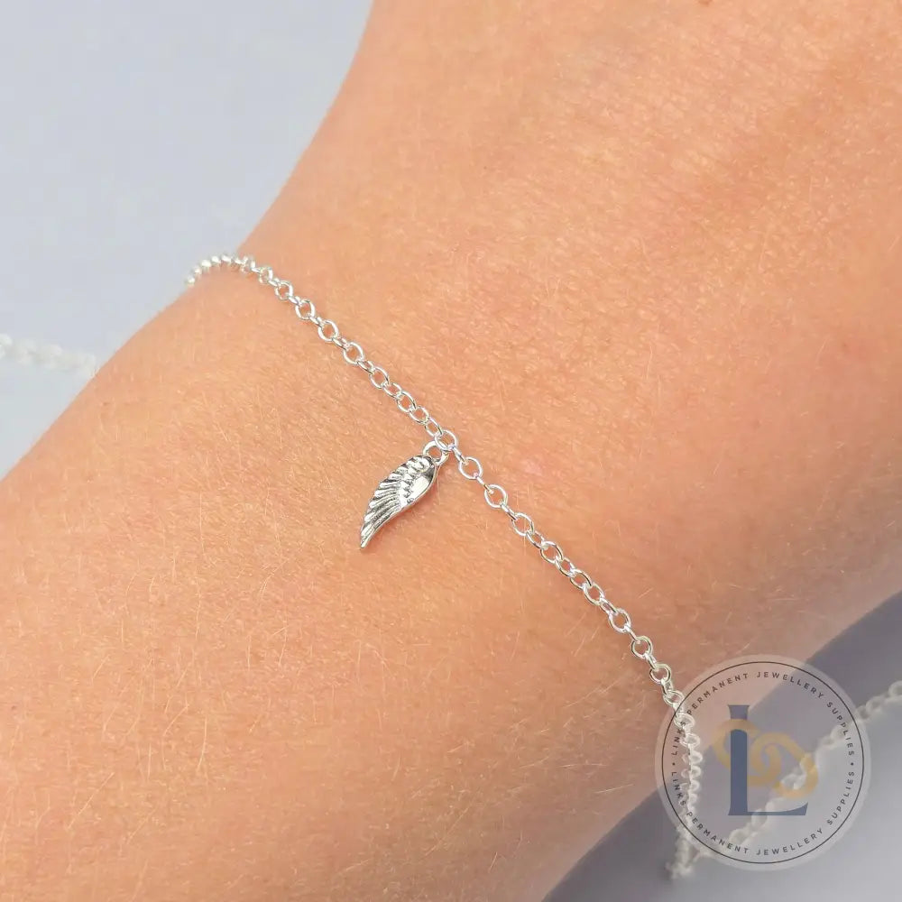 Sterling Silver Dainty Angel Wing