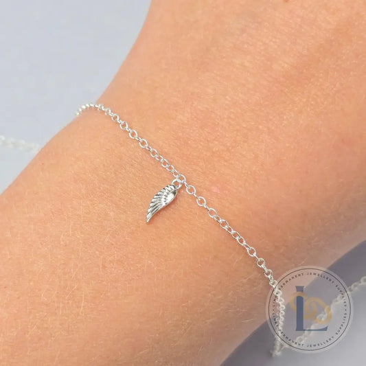 Sterling Silver Dainty Angel Wing