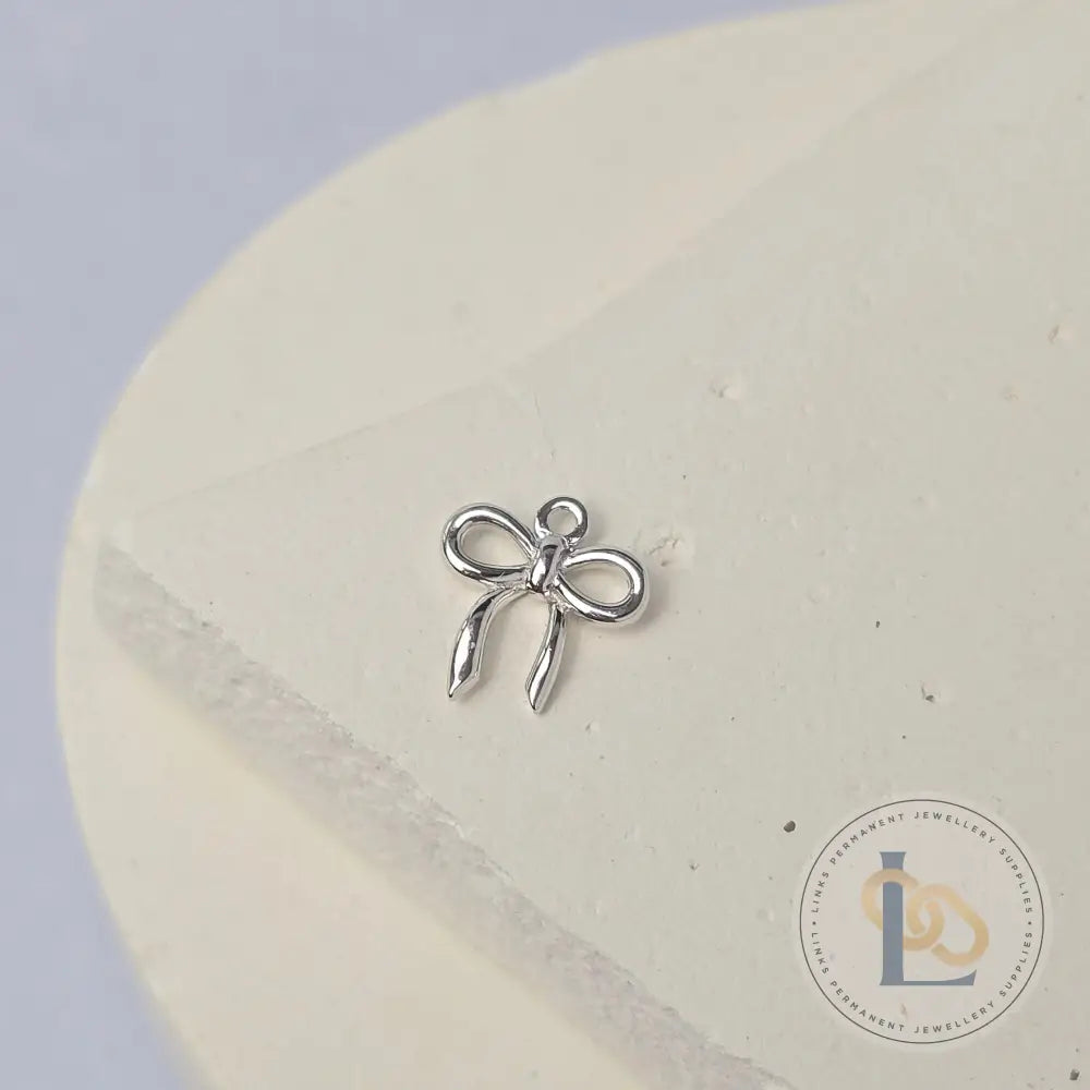 Sterling Silver Dainty Bow Charm