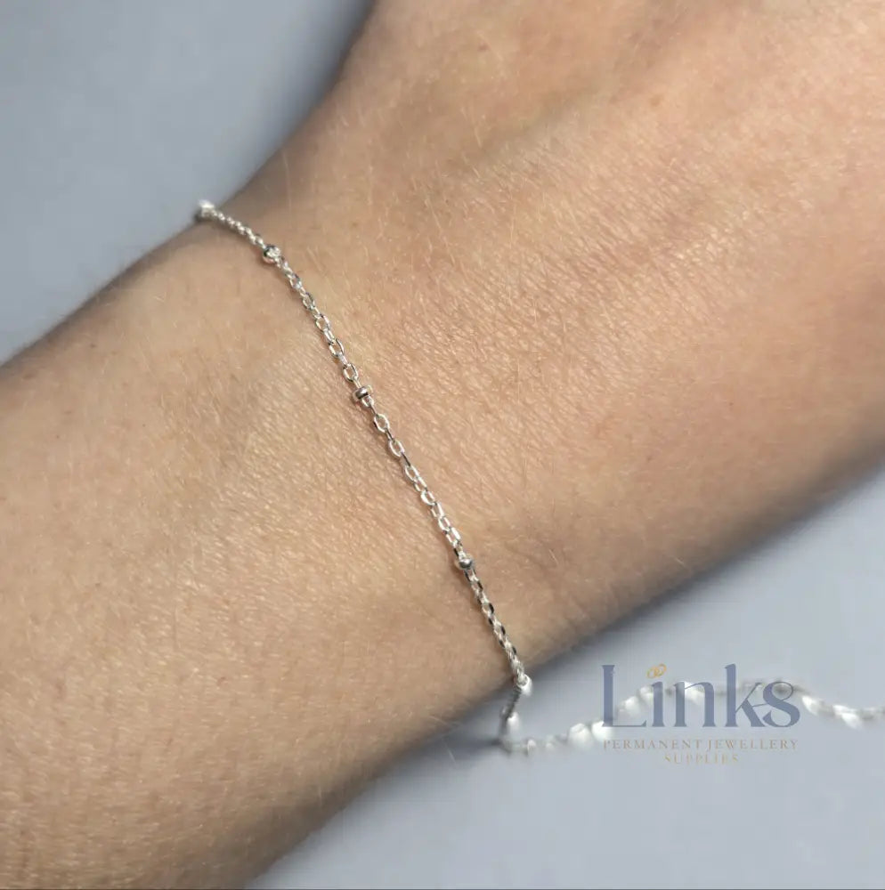 Sterling Silver Dainty Satellite Chain 1.2Mm