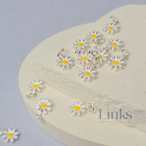 Sterling Silver Daisy Charm