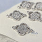 Sterling Silver Double Clover Connector