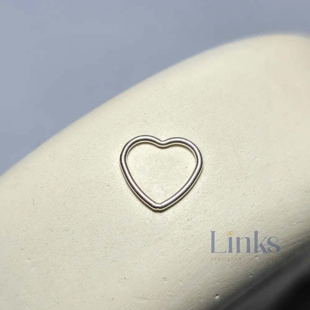 Sterling Silver Heart Connector