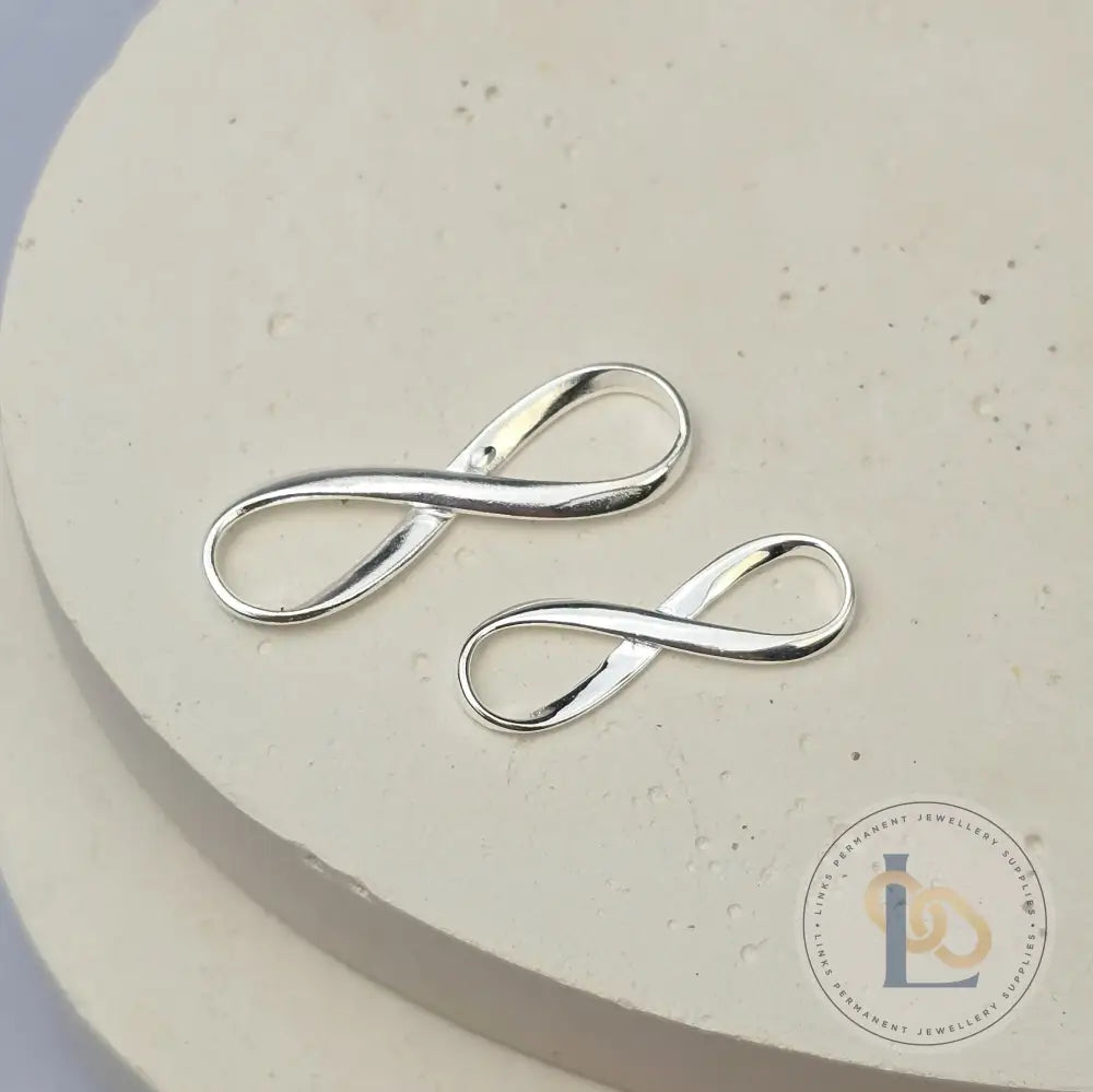 Sterling Silver Infinity Connector Connector Charms