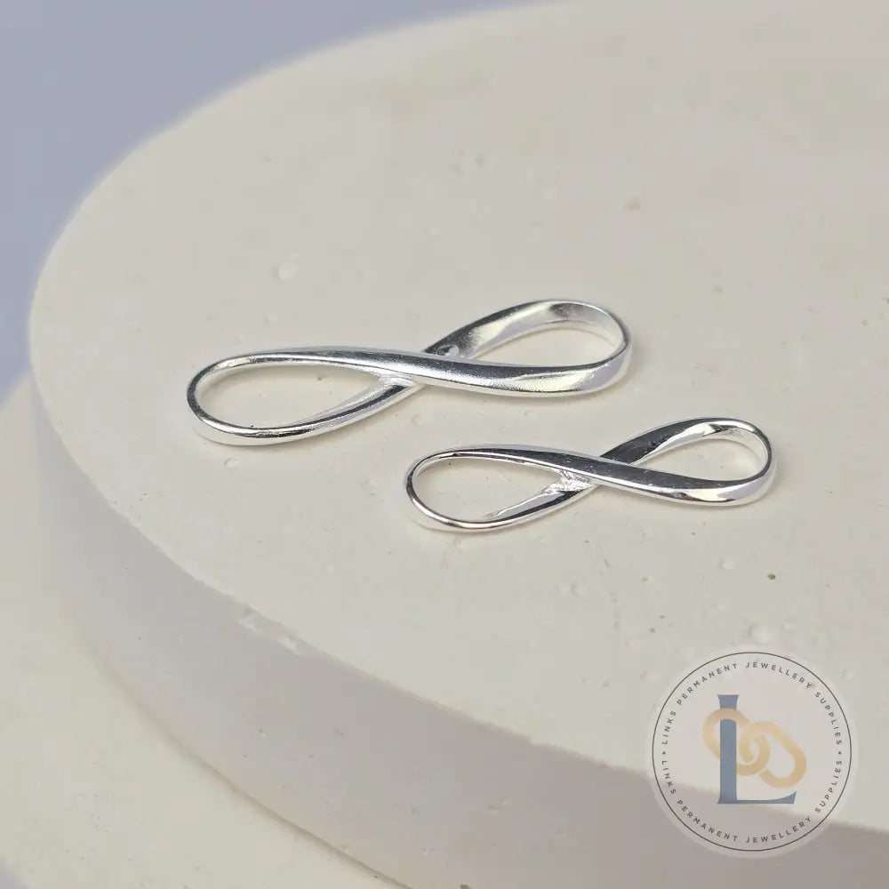 Sterling Silver Infinity Connector Connector Charms