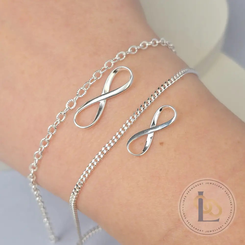 Sterling Silver Infinity Connector Connector Charms