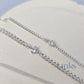 Sterling Silver Round Cubic Zirconia Connector